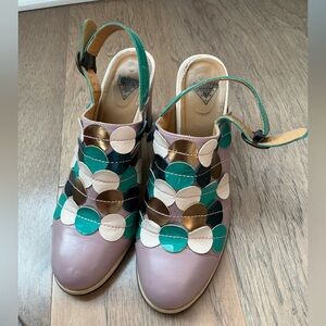 John Fluevog Attic Tziporah Slingback Size 8.5